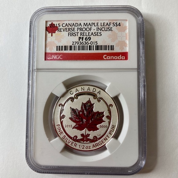 NGC 2015 Canada Maple Leaf $4 Reverse Proof First Release - Picture 1 of 6